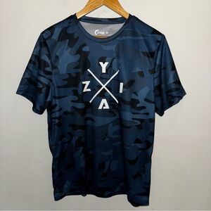 Zyia Men's Camo ZYIA-X Trainer T-shirt Blue Camouflage Size Medium